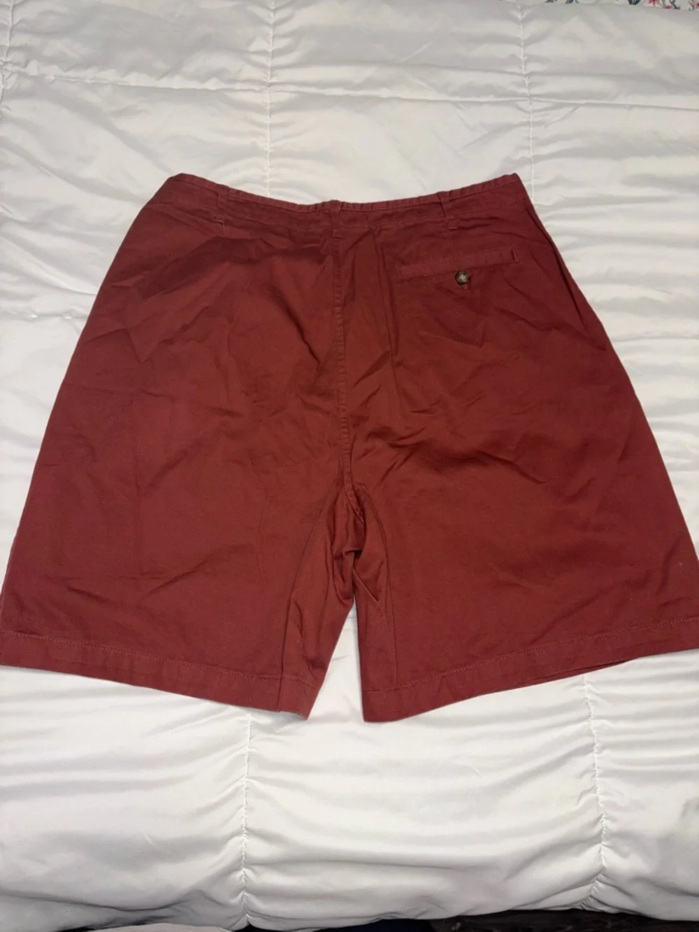 The Territory Ahead Men’s Pleated Chino Baggy Cotton Shorts Size Large 14